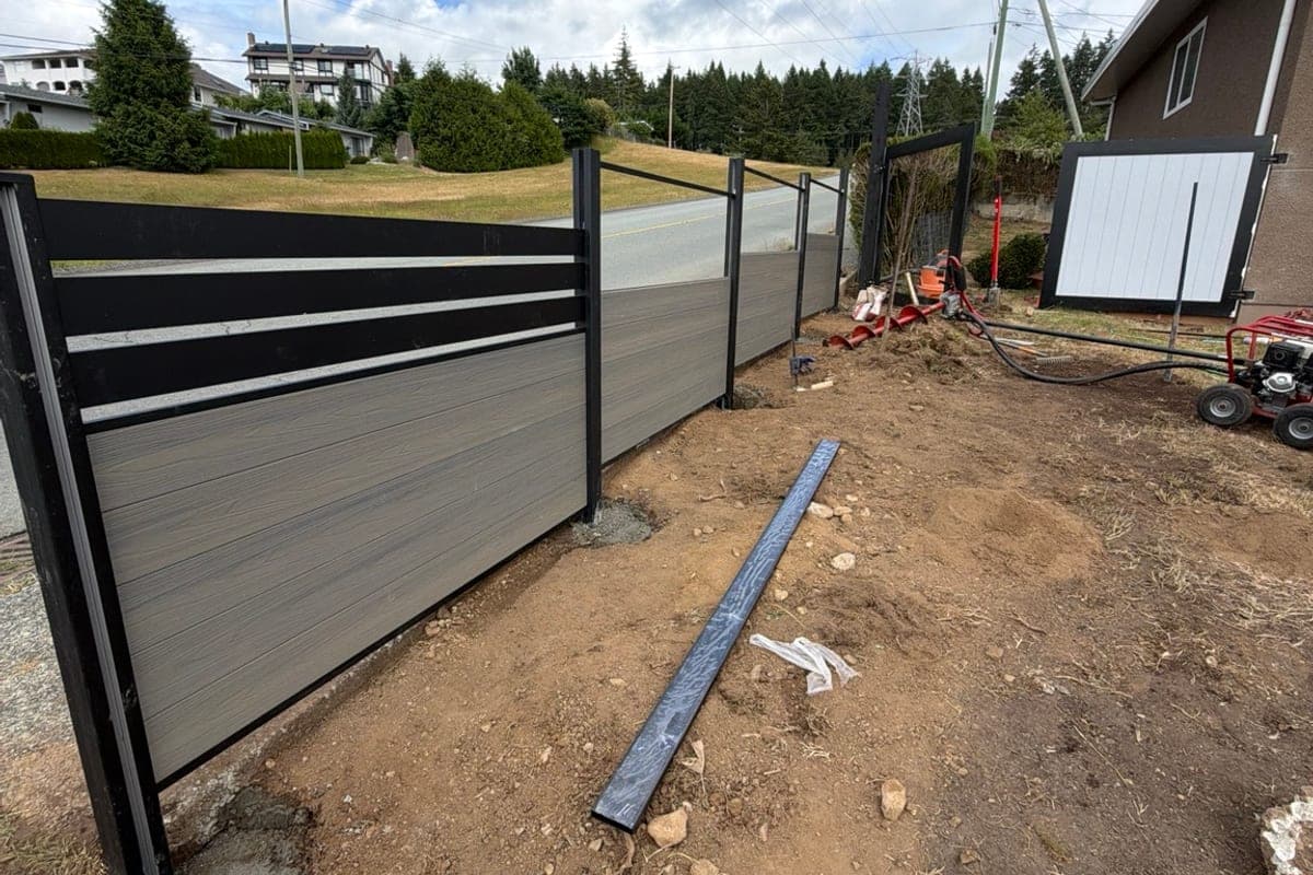 ProLine fence panel detail with blue sky